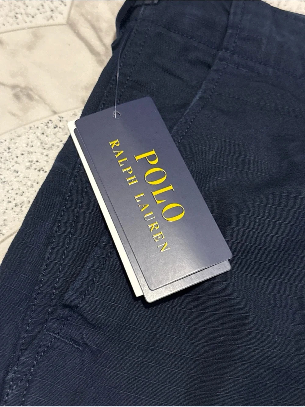 New Polo Ralph Lauren Relaxed Fit Utility Cargo Pants Aviator Navy Mens Sz 33x30